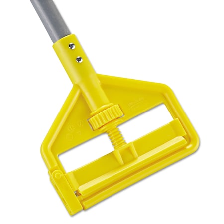 Rubbermaid Commercial 54" Mop and Broom Handles, 1" Dia, Gray/Yellow, Fiberglass FGH145000000